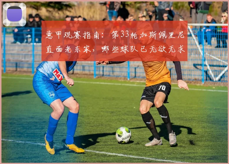 意甲观赛指南：第33轮加斯佩里尼直面老东家，哪些球队已无欲无求？